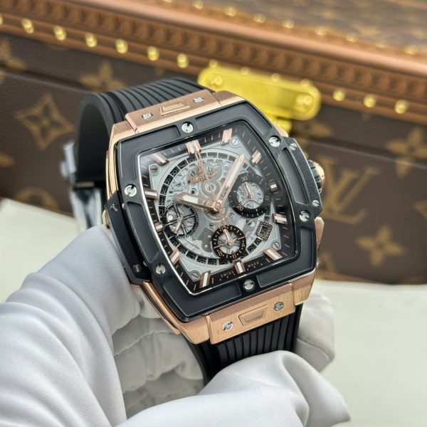 Hublot Spirit Of Big Bang King Gold Bezel Black Ceramic - Swiss Hublot33 - Image 9