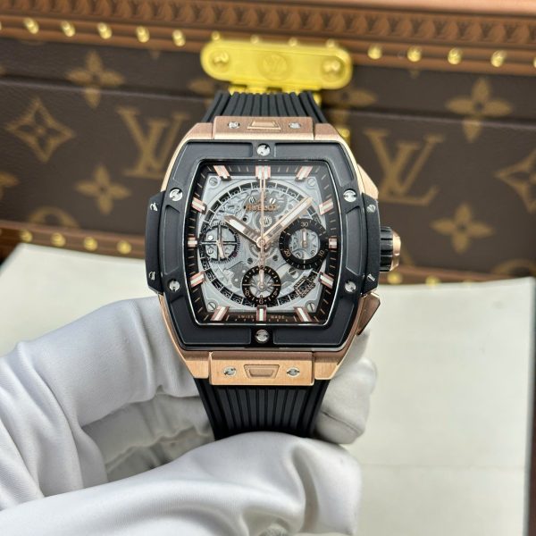 Hublot Spirit Of Big Bang King Gold Bezel Black Ceramic - Swiss Hublot33 - Image 8