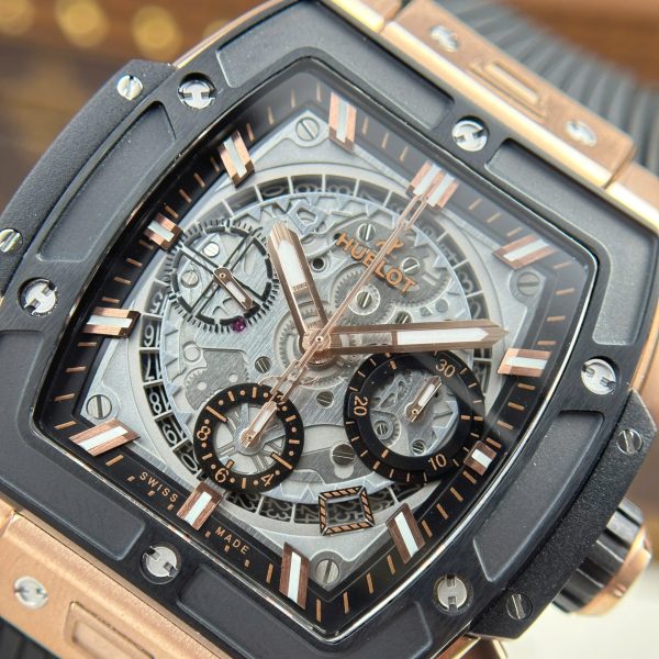 Hublot Spirit Of Big Bang King Gold Bezel Black Ceramic - Swiss Hublot33 - Image 7