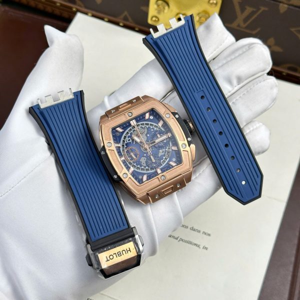 Hublot Spirit Of Big Bang King Gold Dial Blue - Swiss Hublot34