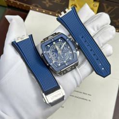 Custom Hublot Spirit Of Big Bang Bezel Ceramic Blue  - Swiss Hublot31