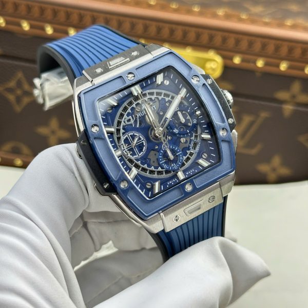 Custom Hublot Spirit Of Big Bang Bezel Ceramic Blue - Swiss Hublot31 - Image 9