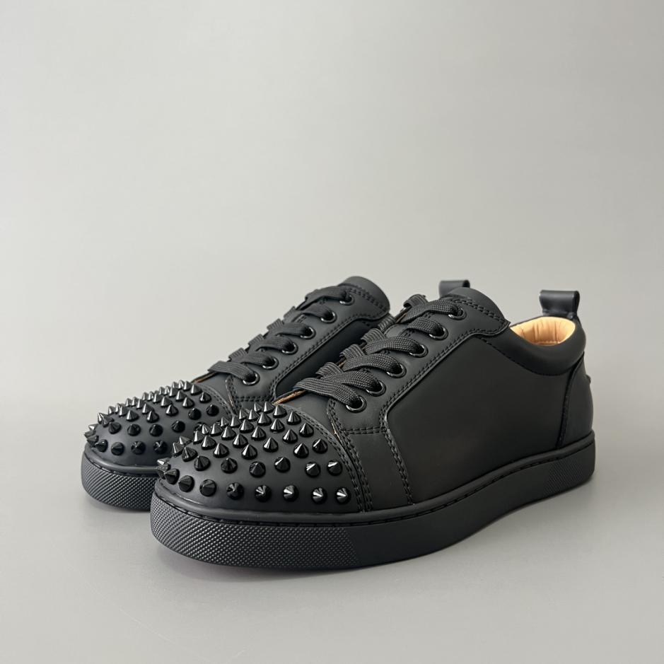 Custom Christian Louboutin Louis Junior Spikes Low-Top Sneakers - Image 3