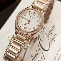 Custom Patek Philippe Lady Twenty~4 7300 Rose Gold 36mm Dial - Swiss Lady Watch 26