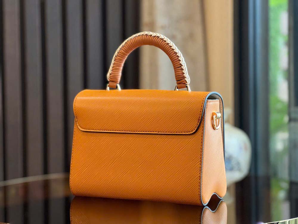 Custom Louis Vuitton Twist Epi MM Braided Top Handle - Image 3