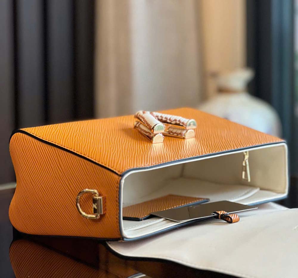 Custom Louis Vuitton Twist Epi MM Braided Top Handle - Image 4