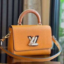 Custom Louis Vuitton Twist Epi MM Braided Top Handle