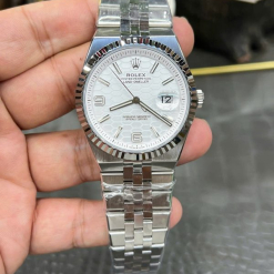 Custom Rolex Land-Dweller White Dial 127334 - Swiss 203