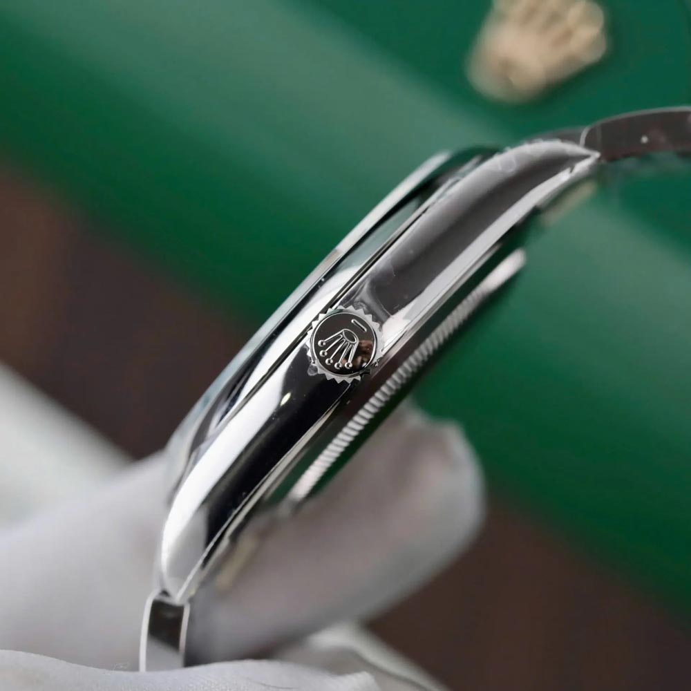 Custom Rolex Oyster Perpetual Green / Mint Green - Swiss 196 - Image 8