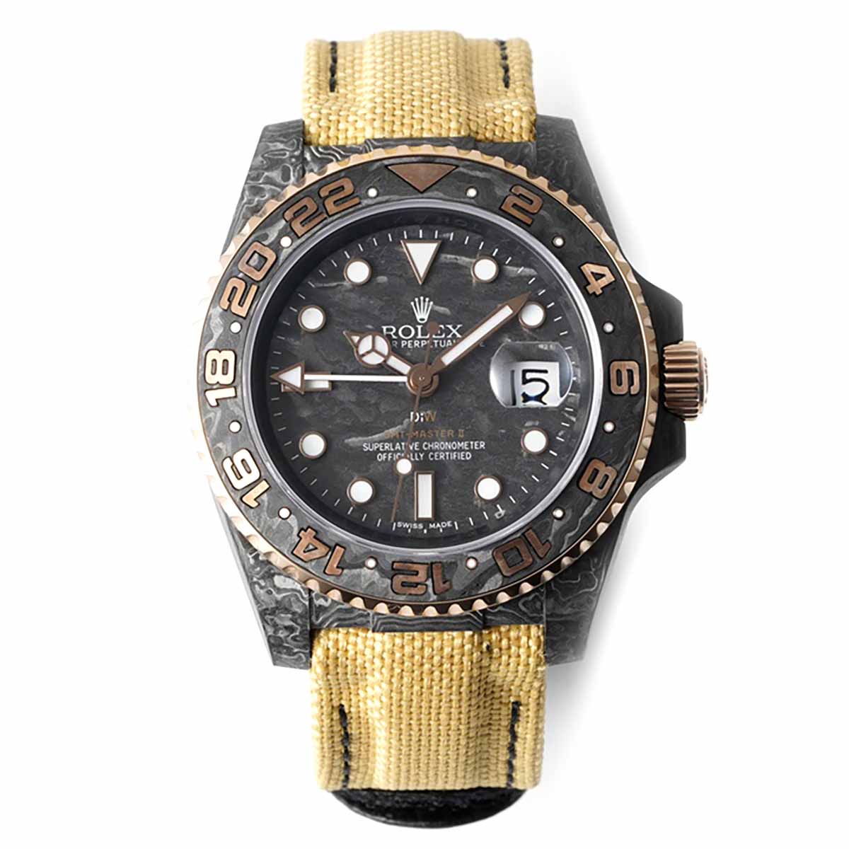 Custom Rolex GMT-Master II Black - Swiss 165