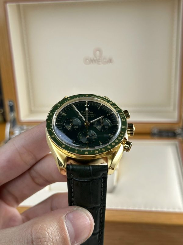 Custom Omega Speedmaster Moonwatch Replica Watches Green Dial - Swiss Omega 48 - Image 3