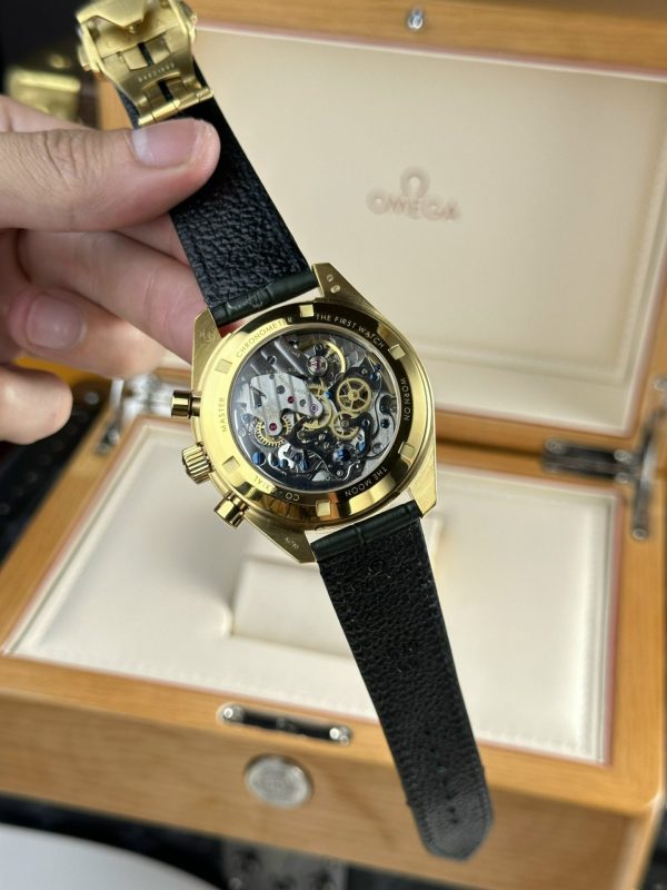 Custom Omega Speedmaster Moonwatch Replica Watches Green Dial - Swiss Omega 48 - Image 8