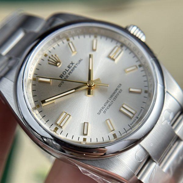 Custom Rolex Oyster Perpetual Black white- Swiss 195 - Image 12