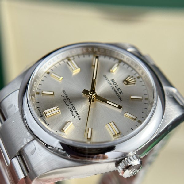 Custom Rolex Oyster Perpetual Black white- Swiss 195 - Image 11