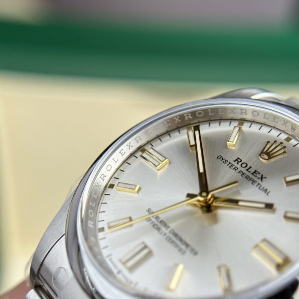 Custom Rolex Oyster Perpetual Black white- Swiss 195 - Image 10