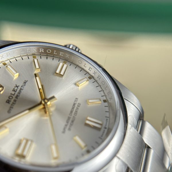 Custom Rolex Oyster Perpetual Black white- Swiss 195 - Image 9