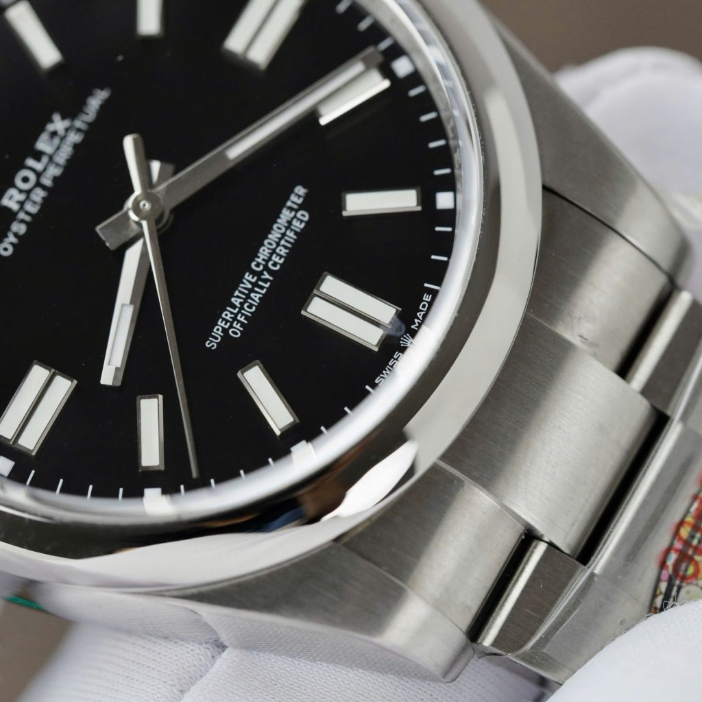 Custom Rolex Oyster Perpetual Black Dial - Swiss 194 - Image 10
