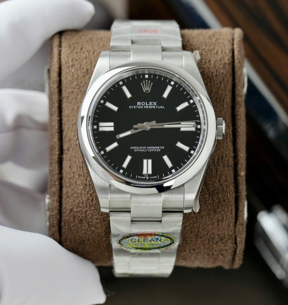 Custom Rolex Oyster Perpetual Black Dial - Swiss 194 - Image 2