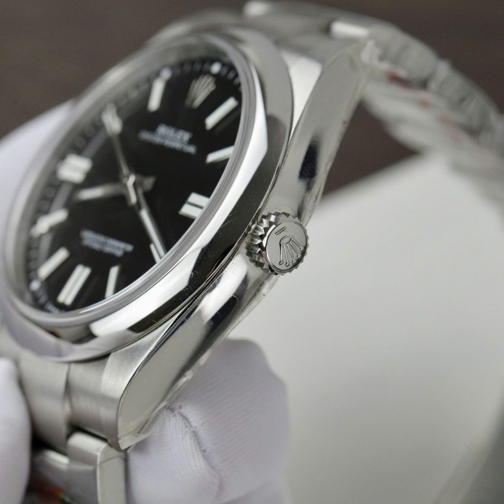 Custom Rolex Oyster Perpetual Black Dial - Swiss 194 - Image 8