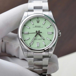 Custom Rolex Oyster Perpetual Green / Mint Green - Swiss 196