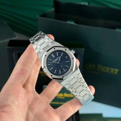 Custom Audemars Piguet Royal Oak Jumbo Extra-thin 16202 Blue - Swiss AP100