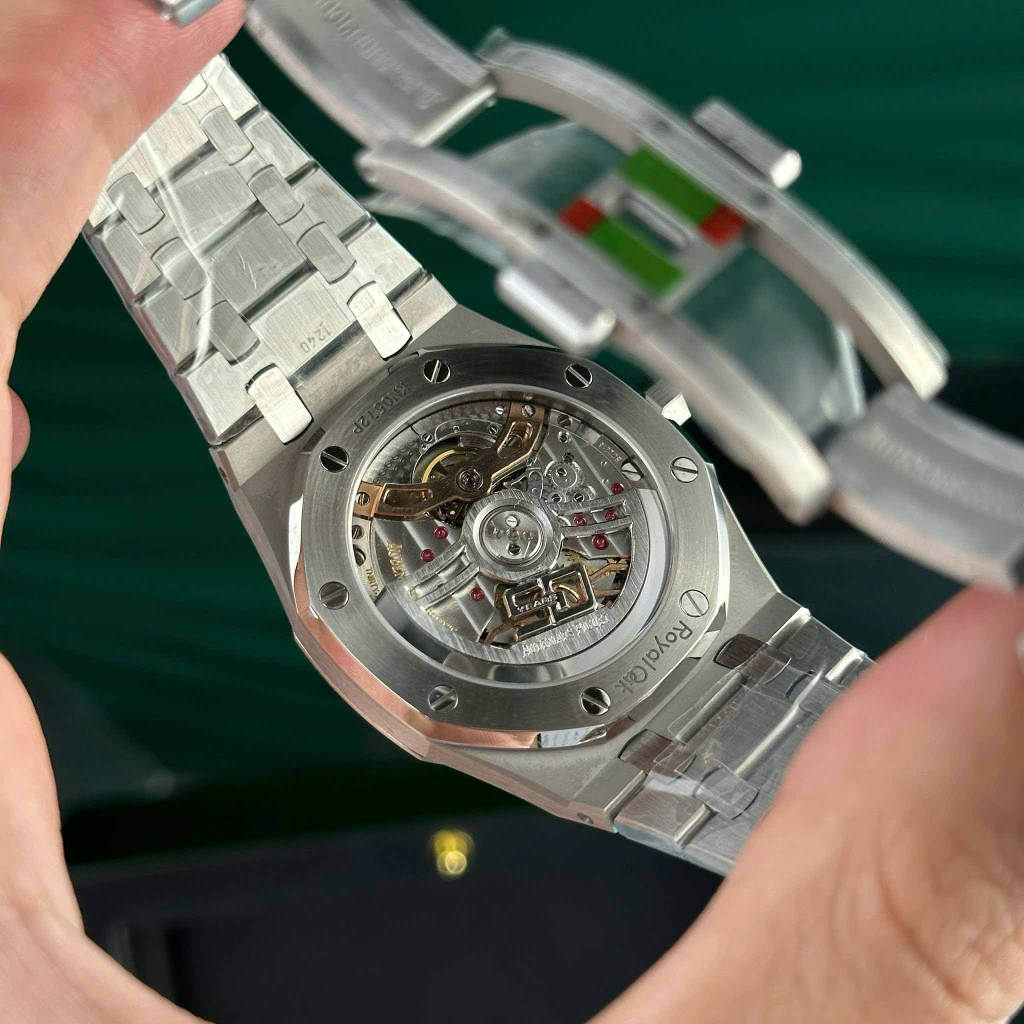 Custom Audemars Piguet Royal Oak Jumbo Extra-thin 16202 Blue - Swiss AP100 - Image 13