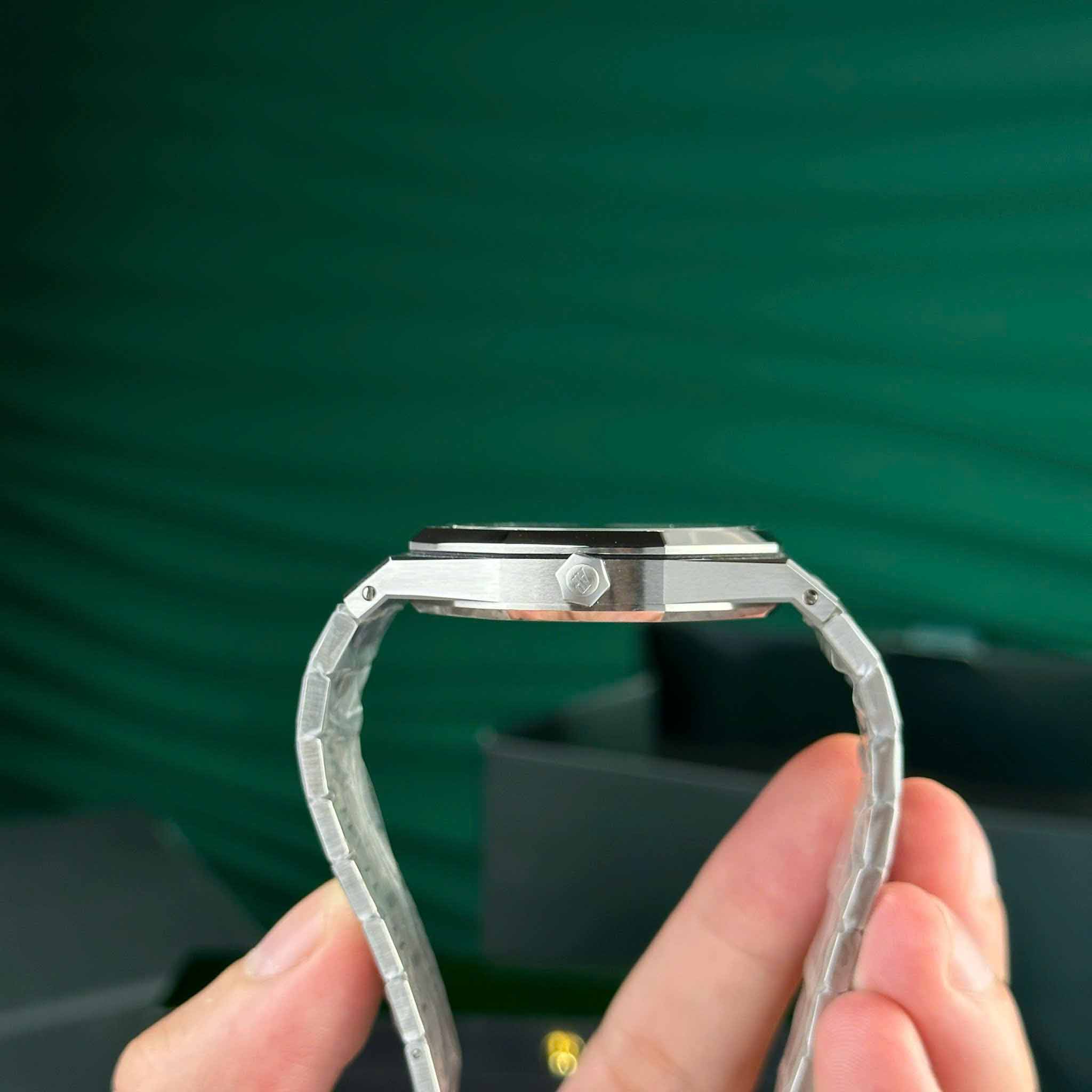 Custom Audemars Piguet Royal Oak Jumbo Extra-thin 16202 Blue - Swiss AP100 - Image 15