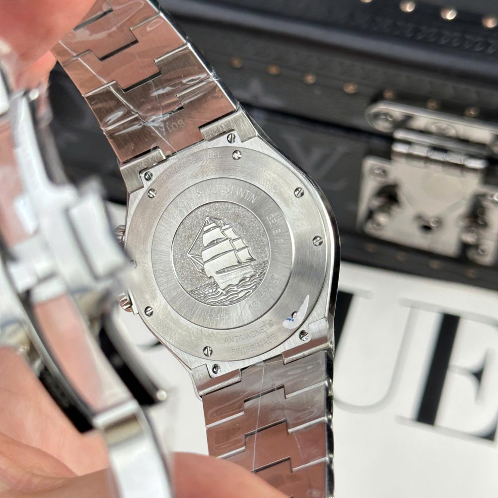 Custom VC Overseas Dual Time 47450 White Dial 42mm - Swiss VC38 - Image 9