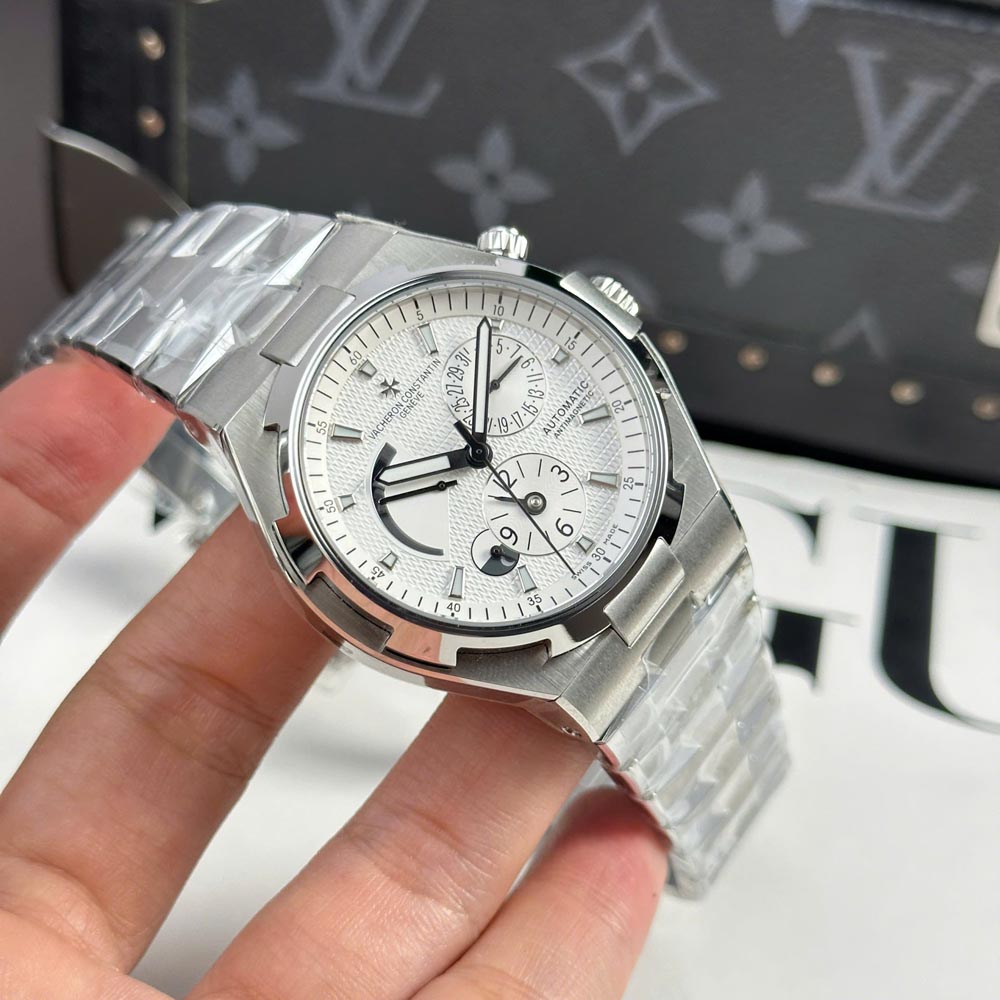 Custom VC Overseas Dual Time 47450 White Dial 42mm - Swiss VC38 - Image 4