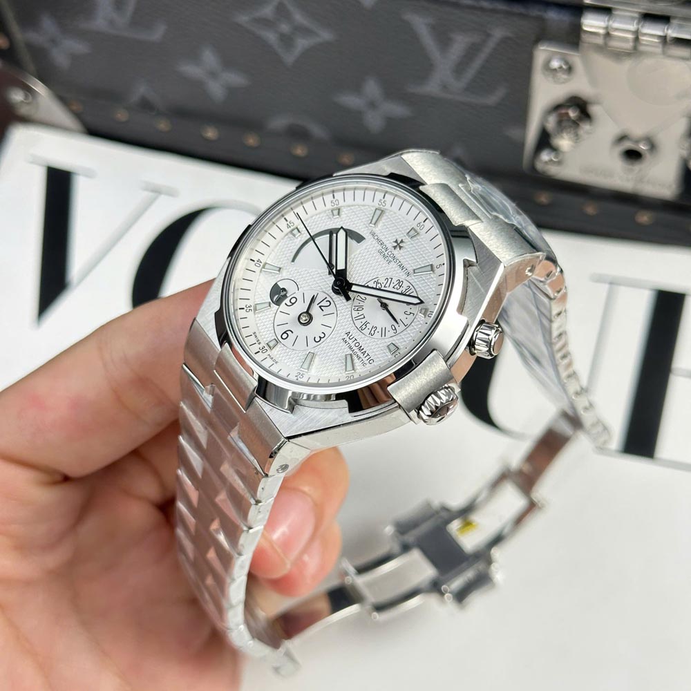 Custom VC Overseas Dual Time 47450 White Dial 42mm - Swiss VC38 - Image 2