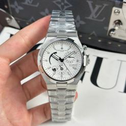 Custom VC Overseas Dual Time 47450 White Dial 42mm - Swiss VC38