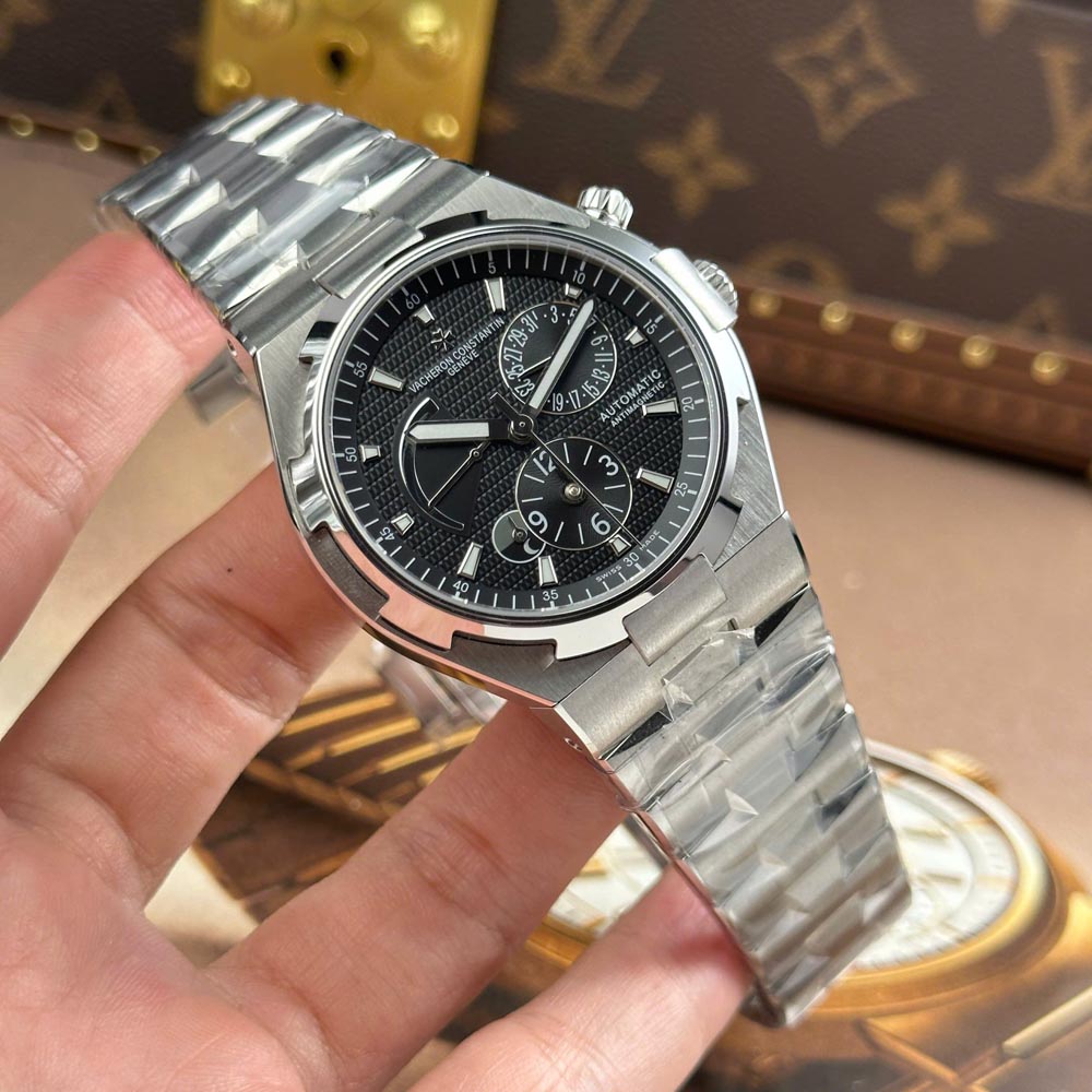 Custom VC Overseas Dual Time 47450 Black Dial 42mm - Swiss VC37 - Image 4