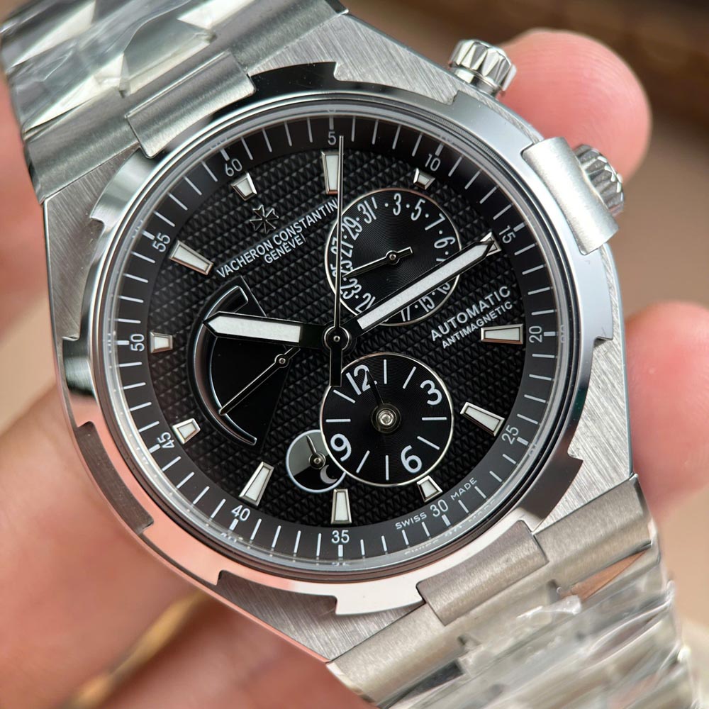 Custom VC Overseas Dual Time 47450 Black Dial 42mm - Swiss VC37 - Image 3