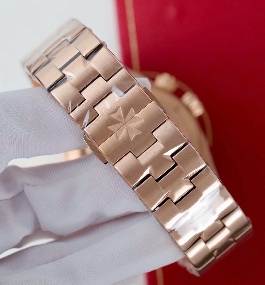 Custom VC Overseas Dual Time 7920V Rose Gold White Dial 41mm - Swiss VC40 - Image 8