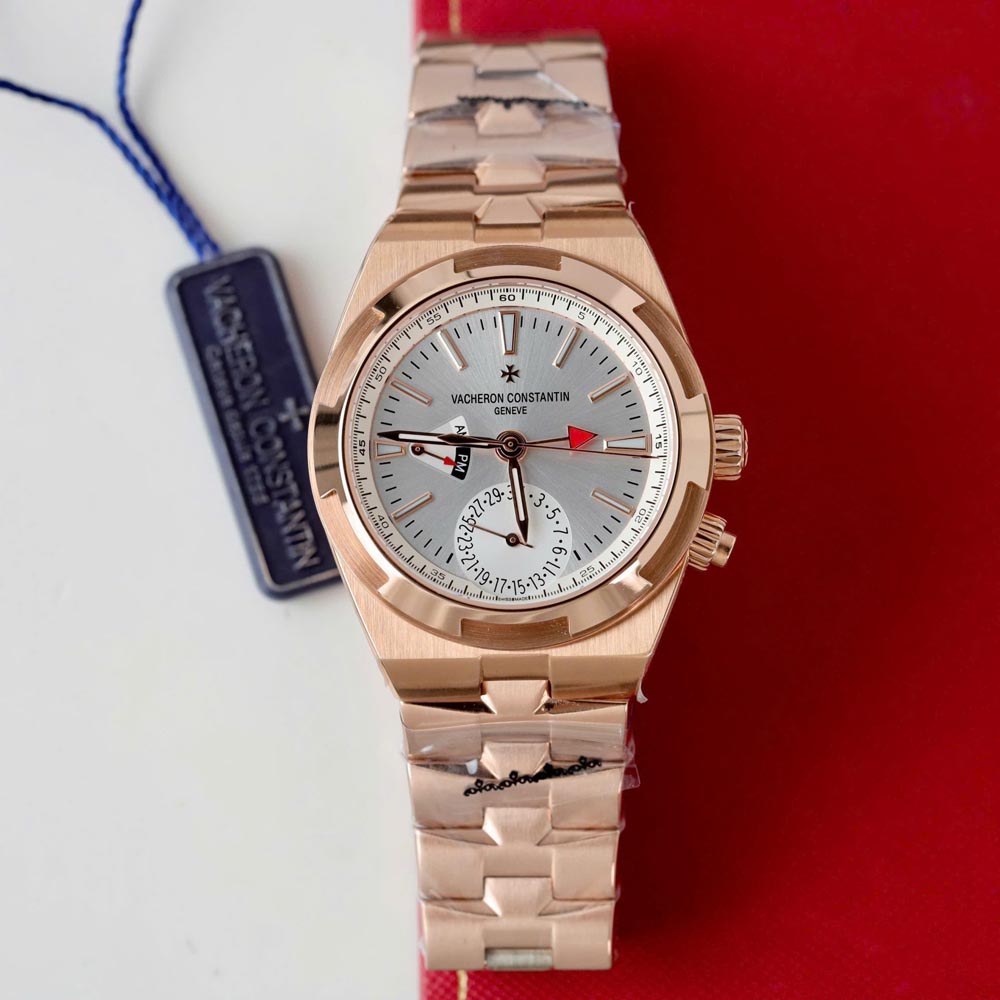 Custom VC Overseas Dual Time 7920V Rose Gold White Dial 41mm - Swiss VC40